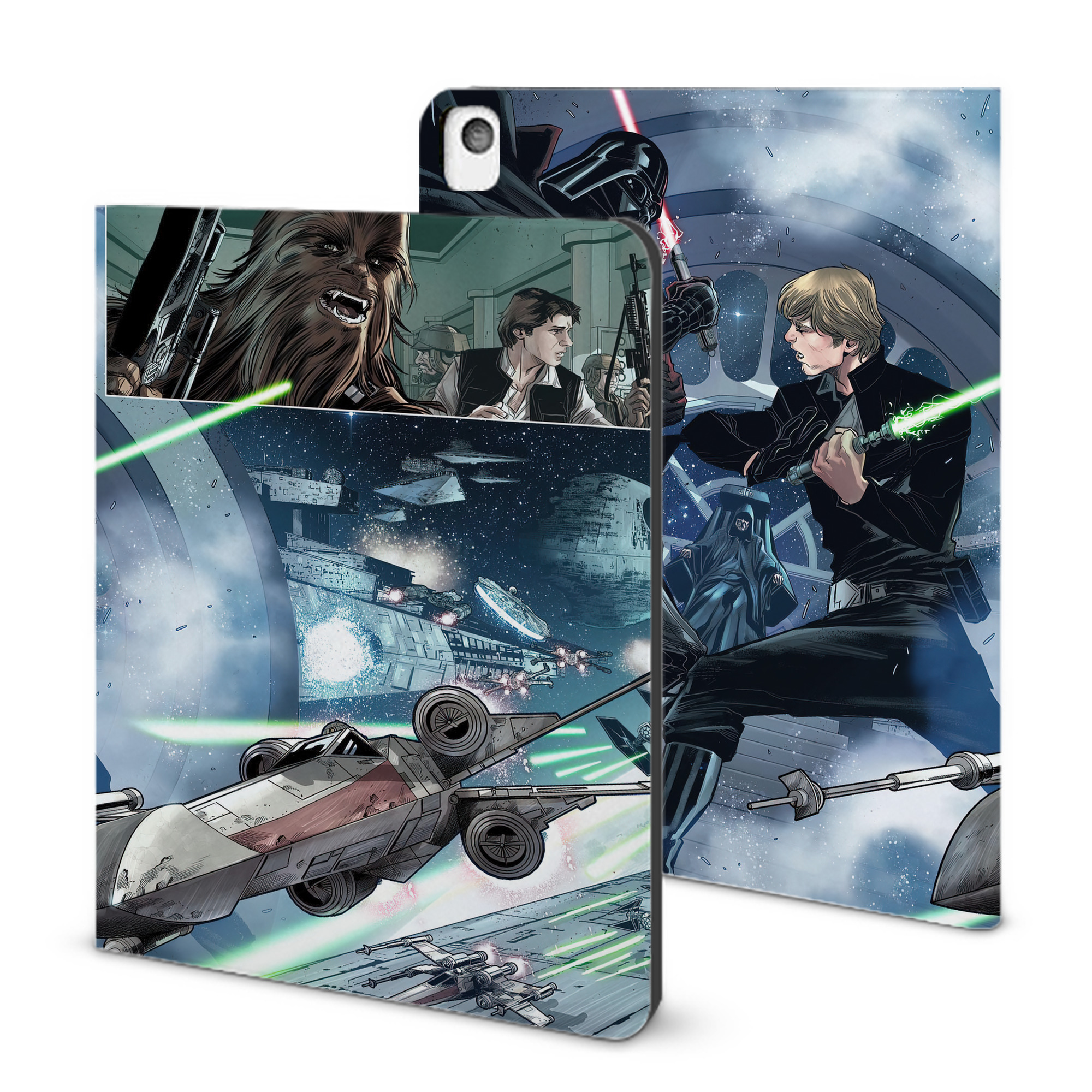 （画像用） スター・ウォーズ Star Wars IPadケース ペンホルダー付き ブックスタイルデザイン